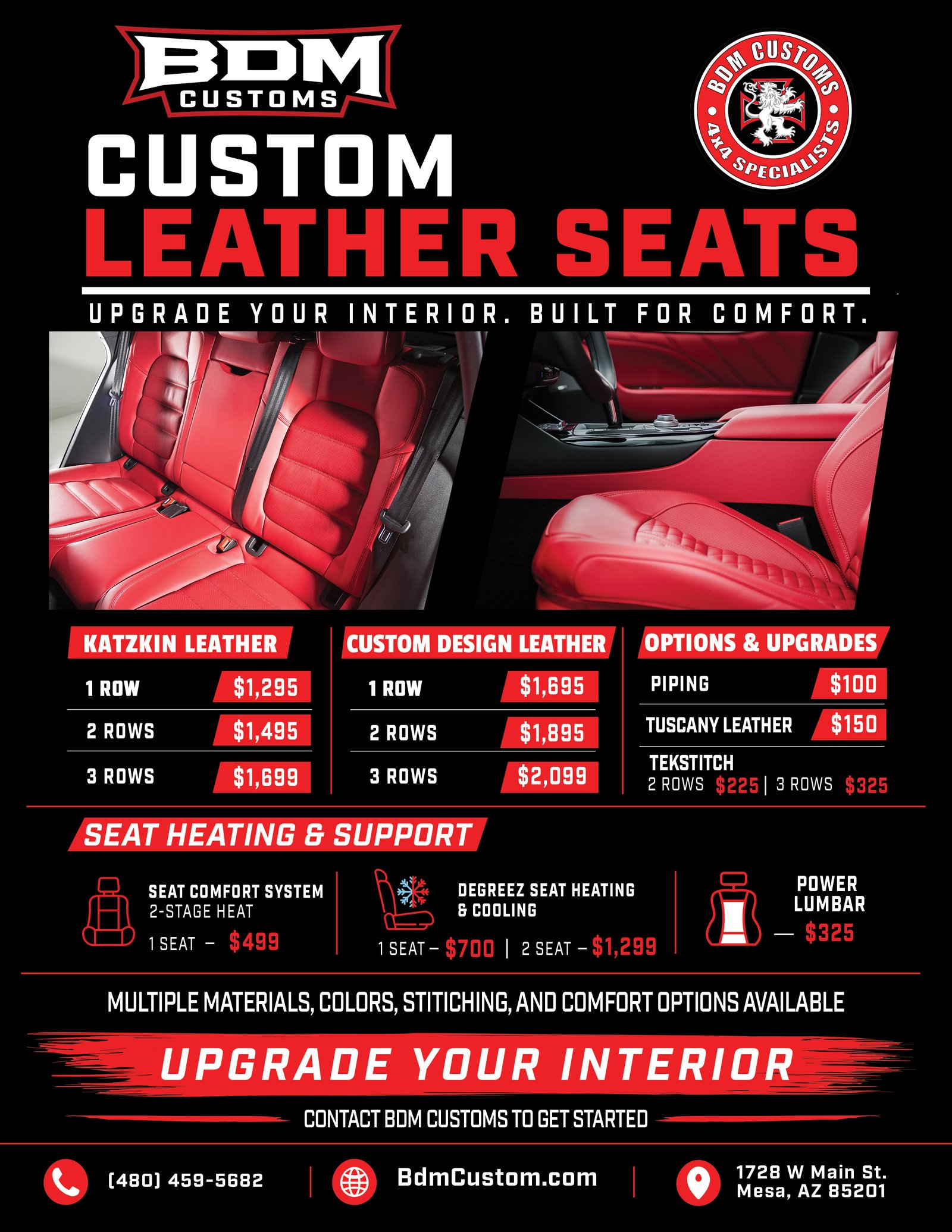 BDM Customs Leather Promo